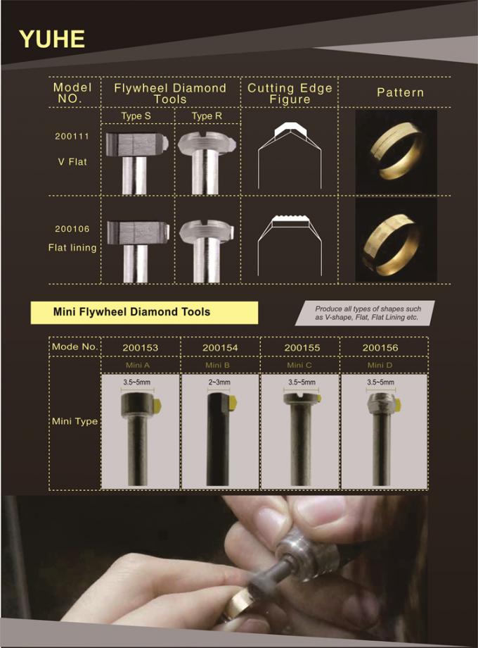 High Hardness 135 Degree PCD Diamond Flywheel Tools 4